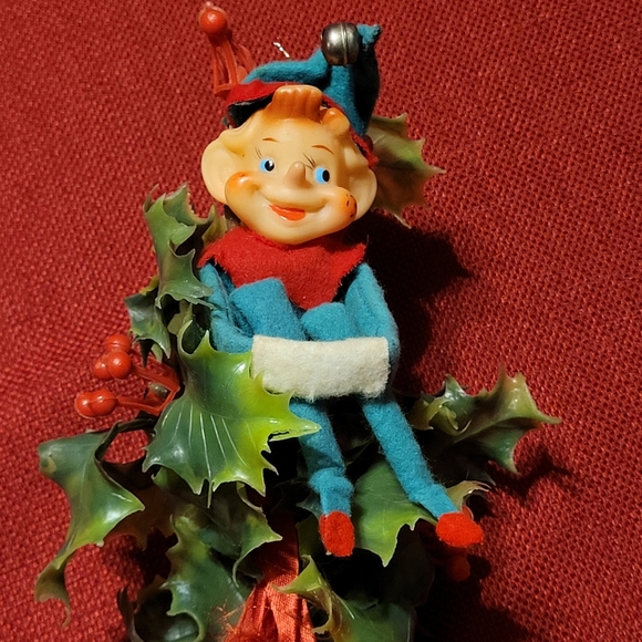 Vintage Knee Hugger Felt Elf - Picture 2 of 13